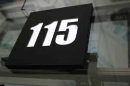 number with leds