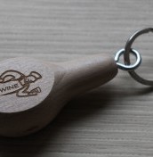 key rings made of wood