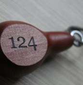 engraved wooden key rings
